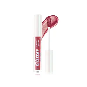 Glitter Liquid Lipstick Pearlescent Long-Lasting Waterproof Formula High Shine Lip Stain Makeup Lightweight Non-Staining Lip Gloss