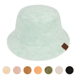 Terry Cloth Bucket Hat - Classic Bucket Hat Design with Adjustable Fit, Comfortable Fit for Everyday Wear, Unisex, Lightweight Polyester Blend