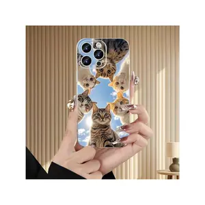 A Popular And Creatively Designed Phone Case With Cute Cat Patterns, Suitable For IPhone 16/15/14/13/12/11/XS/XR/X/7/8 Plus/Pro/Max/Mini. It Is A Fashion Gift For Friends, Family, Boyfriends, And Girlfriends.