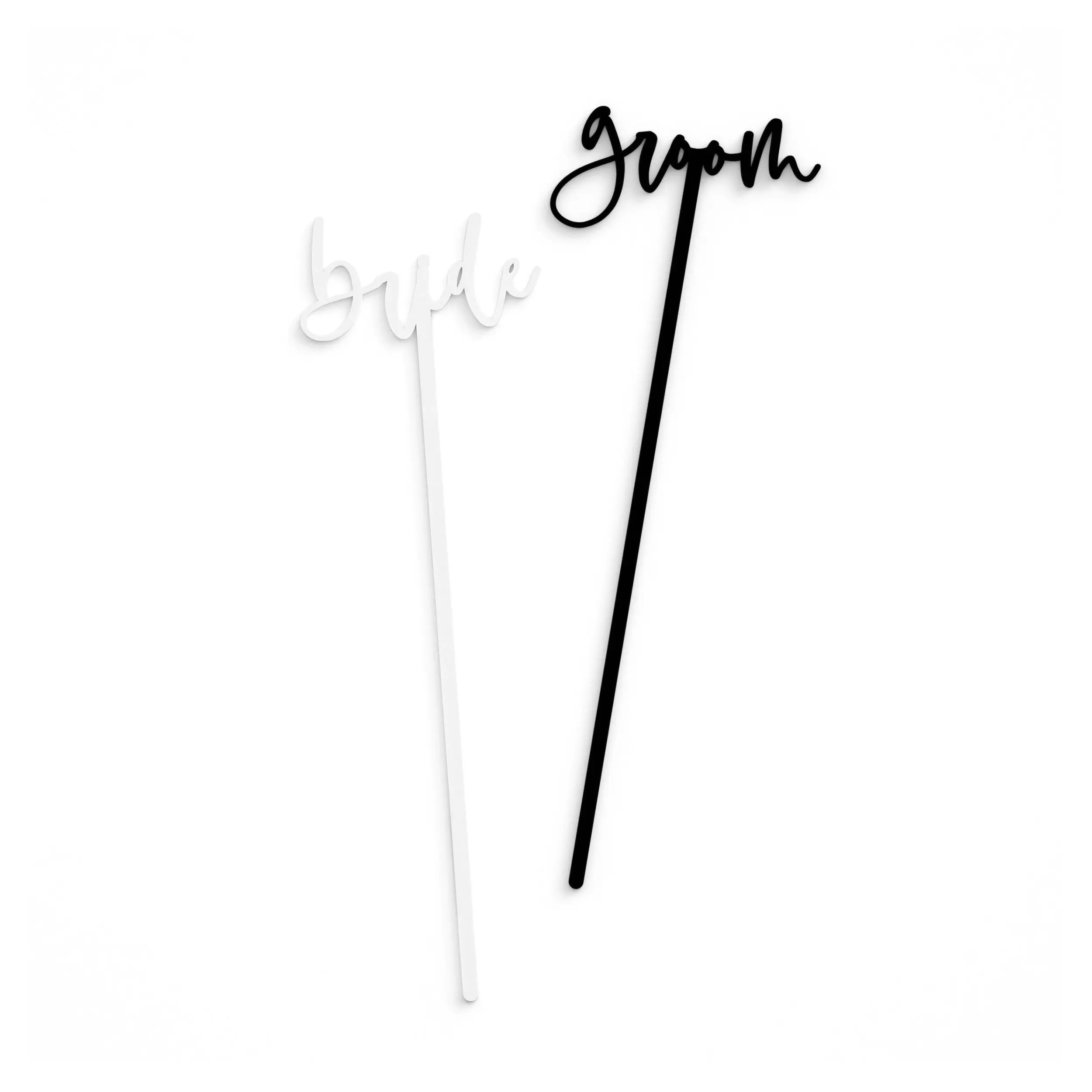 Bride and Groom Drink Stirrers, Set of 2