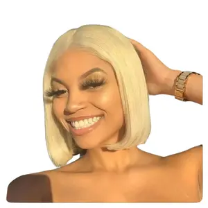【Cliclihair live】 13*4 Lace Frontal Human Hair Honey Blonde Bob Wig 8 Inch #dealsforyourdays