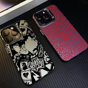 Manga Games P-Persona 5 AnimePhone Case For IPhone 17 Pro Max 16 11 12 13 14 15 Plus Air Fashion Matte Aurora Laser Gradient Shockpr