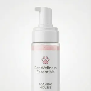 Pet Chin Care Mousse, Gentle Formula for Effective Cleaning, Ideal for Pet Owners Seeking Healthy Coats