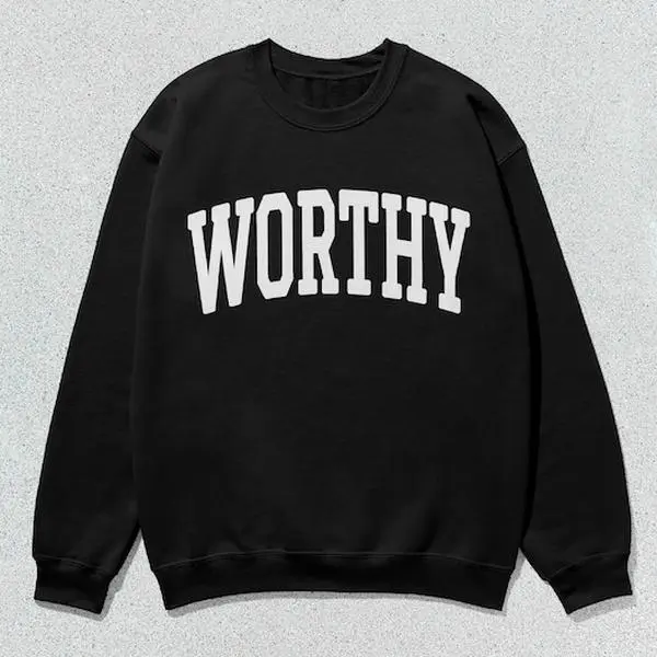 Worthy Sweatshirt Collegiate Crewneck Sweater Unisex