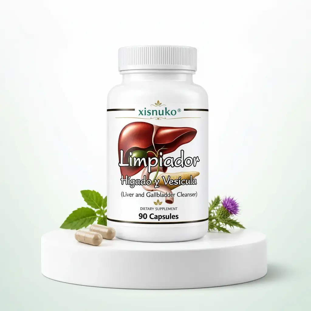 XISNUKO Limpiador Hígado y Vesícula-Liver Support Supplement / Milk Thistle / Boldo Extract ,90 Count  limpiador gado y f h