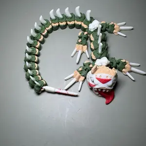 Flexi Jason Dragon 3D Printed 12 Inch Long Collectible Figure with Detailed Features and Unique Design