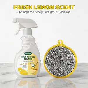 Multi-Purpose Cleaning Spray(Reusable Cloth Included)-Household Cleaner,Whole House Cleaner for Interior and Exterior Cleaning