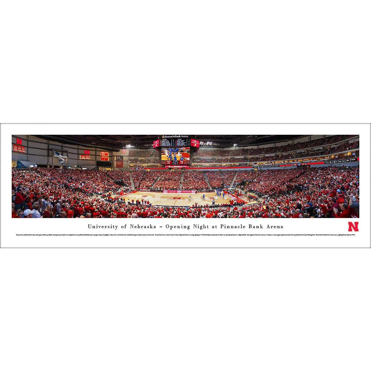 Nebraska Cornhuskers Basketball Pinnacle Bank Arena Panoramic Picture