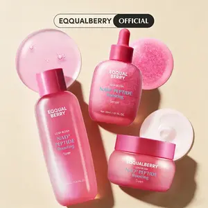 EQQUALBERRY DUO NAD+ Peptide Boosting Cream (2-Pack) – NAD+ 5% & 13 Peptides Anti-Aging Face & Body Cream | Firming & Lifting Pink Neck Cream for Sagging Skin, 1.69 fl.oz / 50ml Each