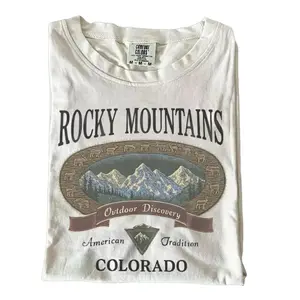 Comfort Colors Rocky Mountains Colorado T-Shirt, Vintage Outdoor Discovery Graphic Tee, Retro Hiking Nature Shirt, Adventure Travel Tee