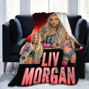 Liv Sport Morgan Blanket, Novelty Throw Blankets, Soft Cover Blanket for Sofa Bed, Flannel Air Conditioning Blanket for All Season Quilt,Christmas Gift