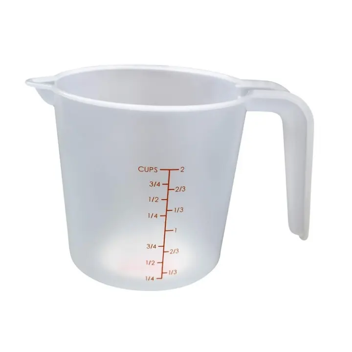 2 Cup Plastic Measuring Cup, Transparent