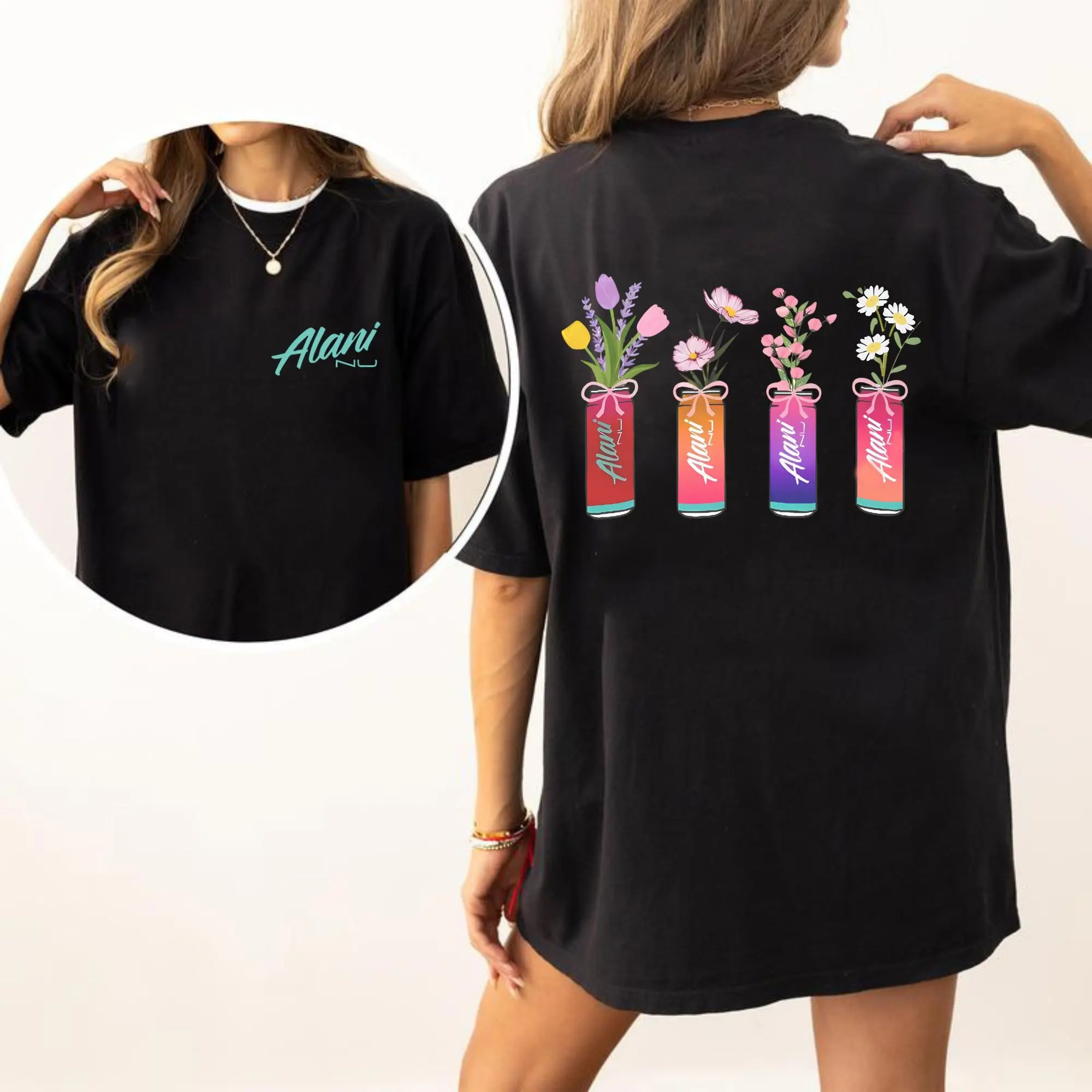 Alani Nu T-Shirt - Coquette Energy Drink Trendy Graphic Tee, Unisex Design for Gym Lovers and Everyday Wear, Funny Drinking Vacation Outfits For Men For Women