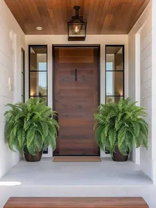 1pc/2pcs Branch Artificial Fern, 21 Inch Artificial Boston Fern, Artificial Green Plant, Long-Term Storage, Suitable For Home, Office, Yard, Garden Indoor And Outdoor Decoration 1 Pack, Home Decor