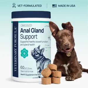 Anal Gland and Bowel Support Supplement, Soft Chew for Dogs