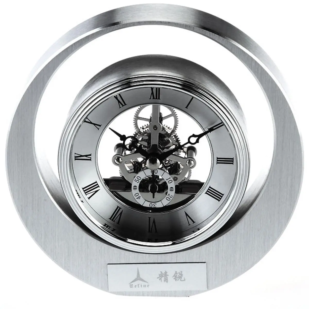 Jiallo 15198 Rock & Roll Skeleton Mantle Clock, Home Decor Accessory, Unique Gift with Themed Stickers