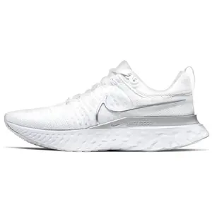 Nike React Infinity Run Flyknit 2 White Metallic Silver Women's CT2423-102