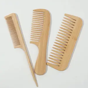 Natural Handmade Bamboo Comb Set