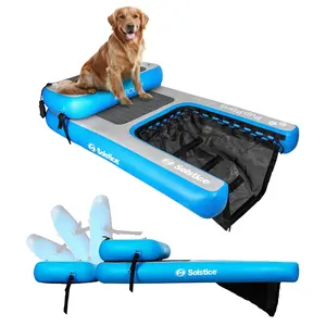 Solstice Original Inflatable Pup Plank Dog Float Floating Ramp Ladder for Pools Solstice Original Inflatable Pup Plank Dog Float Floating Ramp Ladder for Pools