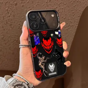 Makabelico Ghost Cartel del Norte Pattern Case for iPhone 17 Pro Max 17 Air 16/15/14/13/12/11 Pro Max XR XS E Plus Retro High-end Shockproof Drop Screen Protection Cute Durable PC Smartphone Cover Casing Protective gift for her men's cool gadgets