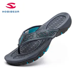 HOBIBEAR Men's Thong Sandals, Indoor and Outdoor Beach Flip Flops Boy Shoe