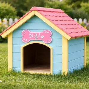 Cartel para casa de perro personalizable