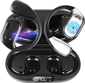 True Wireless Stereo Headset - Long-Lasting Battery Life for Mobile Phones, Open-Back Design, Touch Control, USB-C Charging, Ideal for Gaming & Calls, Wireless Headphones, Gaming Headphones, Sleek Headphone Design, Durable Headphones