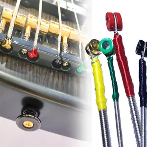 Colorful Silk Wrap Bass Strings with Long Tail And Colorful No.6 Colorful Ball End- 4/5 Stainless Steel String, Nickel-Plated Ball End 45100/545125 Bass String
