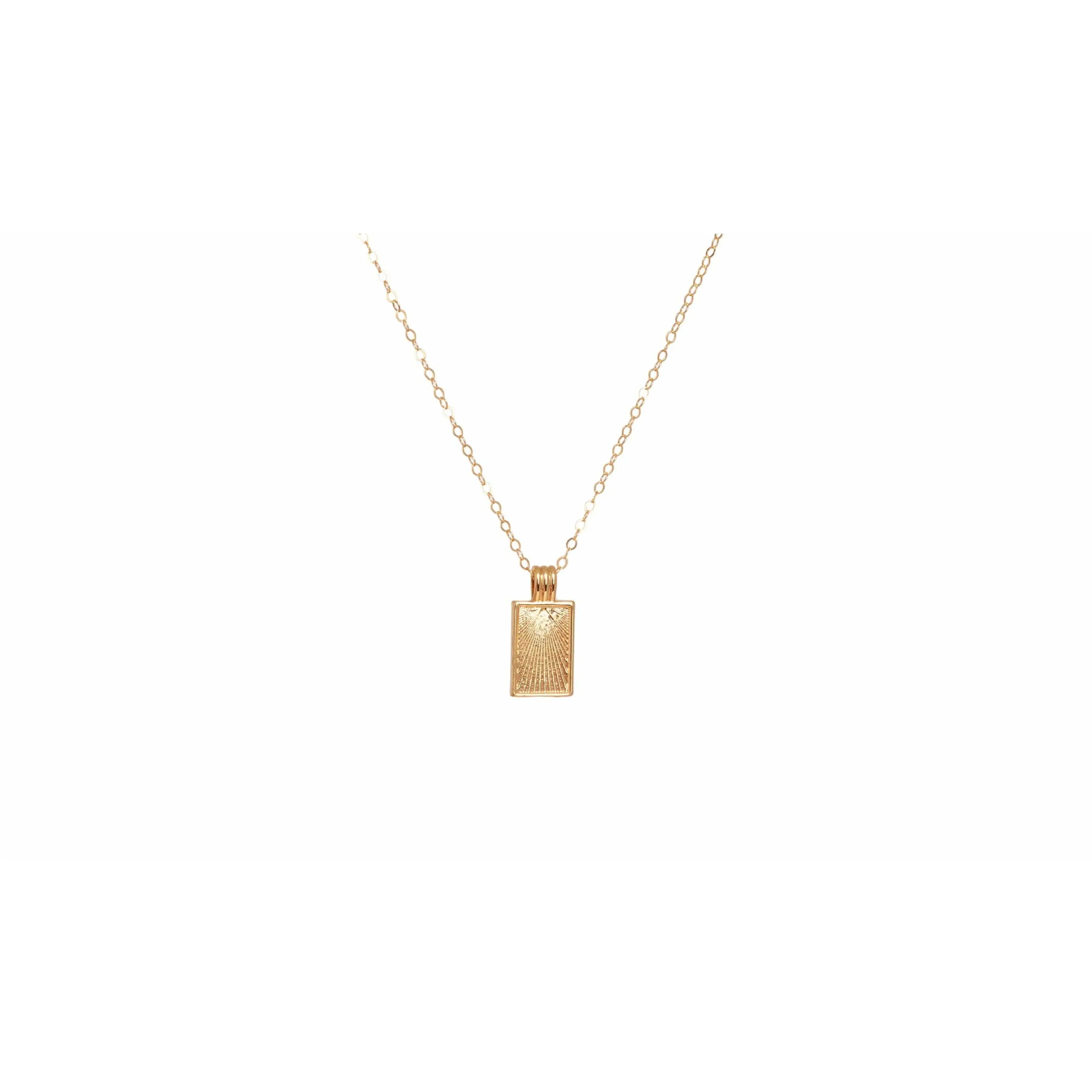 Gold-filled Tag necklace