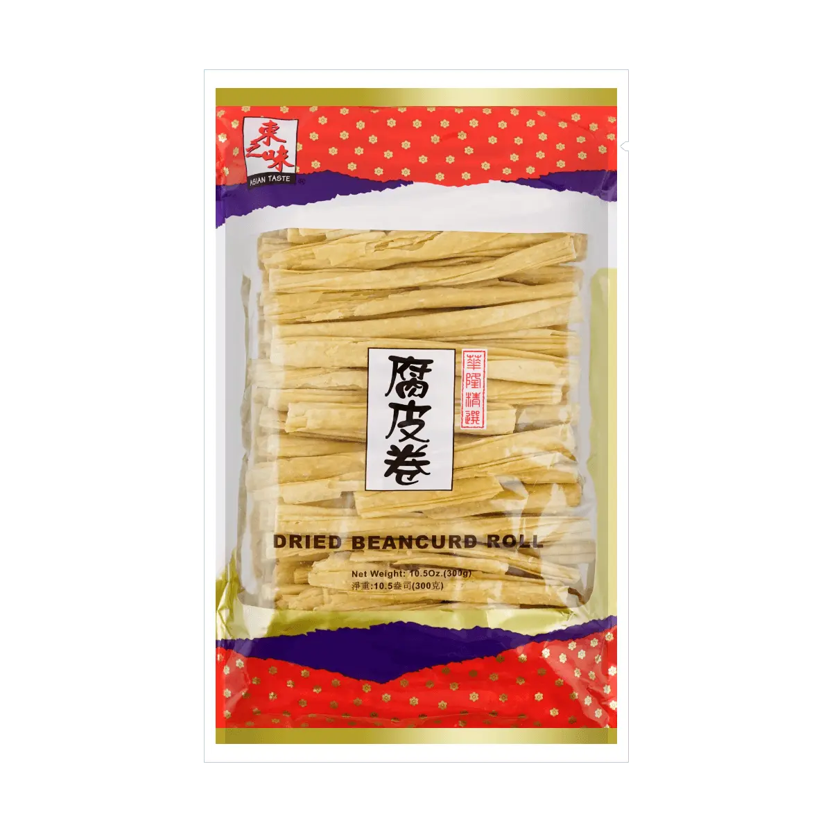ASIAN TASTE Crispy Fried Tofu Skin Rolls 300g - Authentic Asian Snack & Appetizer