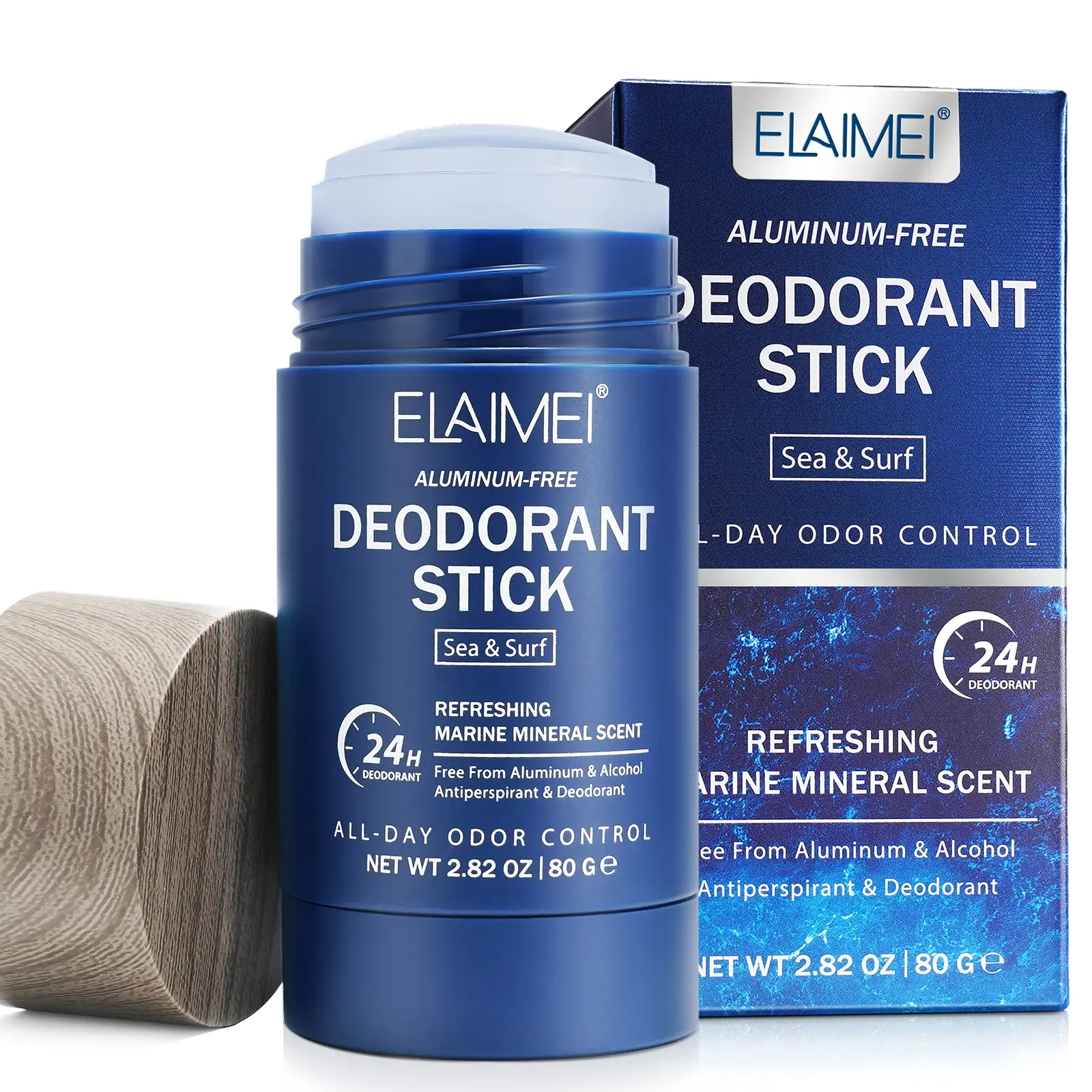 Sea & Surf Fragrance Coconut Oil Scented Deodorant Stick, 1 Box Long Lasting Deodorant Stick, Portable Deodorant Stick for Men, Suitable for Outdoor Sports, Body Care
