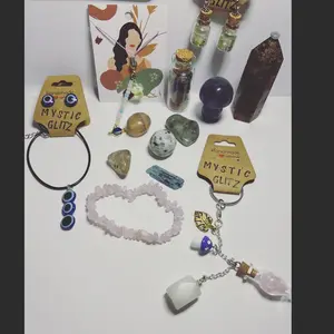 Jewerly and Crystal bundles with bracelets, earrings, tumbles