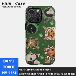 A Cat Wearing A Hood Compatible With Iphone 17 Pro Max 16 15 Plus 14 13 12 11 Air Xs Xr Phone Case Hard Shell Rugged Phone Case Anti - Scratch Shockproof Frosted Protective Cover Waterproof Outer Layer Durable Shell