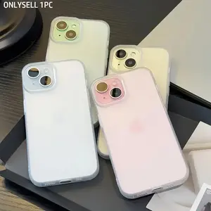 Clear Phone Case, Ultra-thin Matte Phone Protective Cover, Shockproof Phone Cases Compatible with iPhone 11 12 13 14 15 17 Air 17 Pro Max , Camera