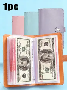 50 Inner Pages Of 1pc Savings Book,Macaron Cash Notebook Multi-Functional Loose-Leaf Design With,Cash Letter Sealed Savings Book,Challenge Savings Savings Book, Cash Letter Sealed Savings Book,Couple Challenge Cash Budget Loose Leaf Notebook