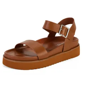 Women's Platform Sandals Open Toe Summer Sandals Low Wedge Design Adjustable Straps Non-Slip Outsole for Casual Wear