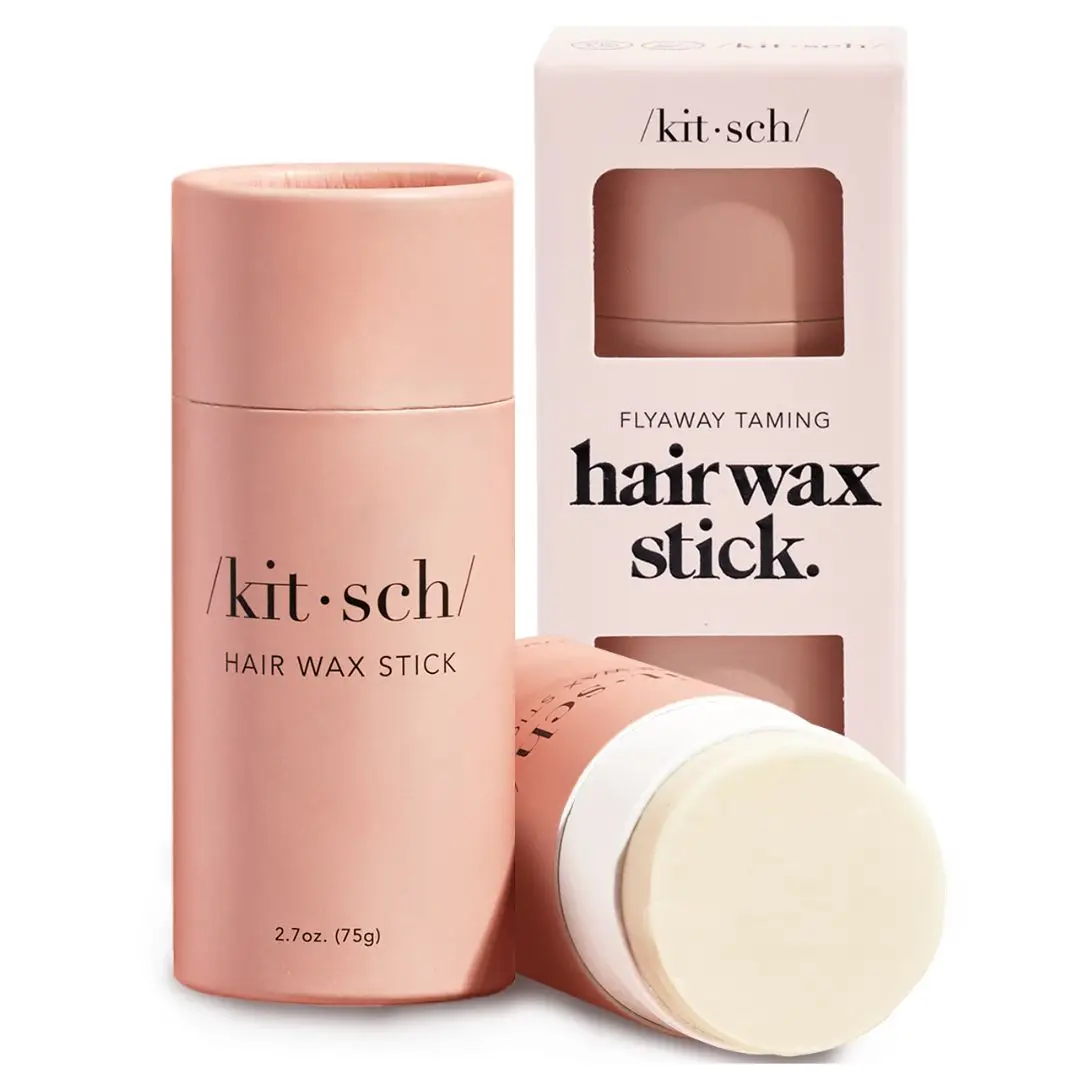 Kitsch Hair Wax Stick for Women & Men - Hair Slick Back Stick, Anti-Frizz and Fly Away Hair Tamer, No Residue Hair Finishing Stick for Flyaways