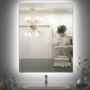 Keonjinn 24 x 32 Inch LED Backlit Mirror Bathroom Mirror with Lights Wall Mounted Lighted Bathroom Vanity Mirror Anti-Fog Dimmable Makeup Mirror(Horizontal/Vertical)-B07ZWYSYB5