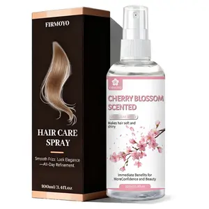 100ML Cherry Blossom Multi-Effect Hydrating Moisturizing Haircare Spray for Moisture, Long-Lasting Scent, Frizz Control, Shine Enhancer