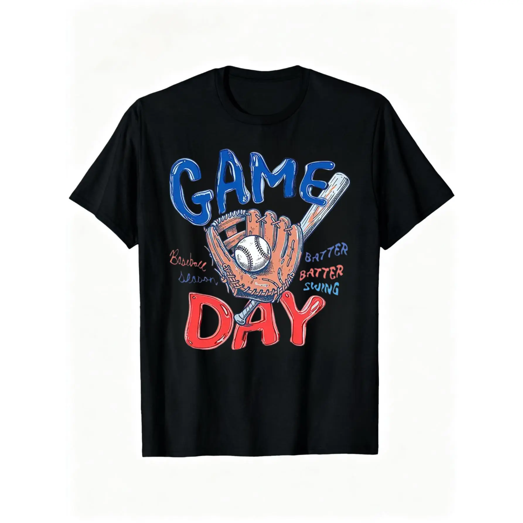 Baseball Game Day T-Shirt, Gameday Doodle Baseball Tee, Trendy Women's Baseball Shirt, Sports Mom Shirt, Game Day Tee