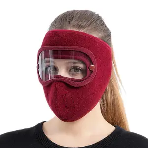 Women's Ski Full Face Mask Windproof Fleece Neck Warmer Cold Weather Balaclava with Visor Multi-Color Options Elastic Fit for Snowboarding Ice Skating Winter Outdoor Activities