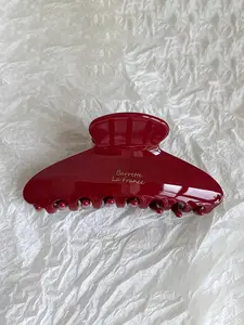 1pc Fashion Solid Color Hair Claw Claw, European And American Style Hair Accessory Claw Clips Hair Clips Hair Jaw Clip Hair Clamps Hair Clutch Hair Catcher Clip, Secure Clip Lightweight Barrettes Hair Decor