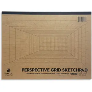 | Drawing Perspective (1 and 2-Point) Large Sketch Pad (1 Point - 9 x 12)