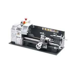VEVOR Metal Lathe, 8x 16 in, 550W Benchtop Lathe Machine, 0-2500 RPM Variable Speed, with 0.0003 in Spindle Accuracy Metal Gear, for Processing Precision Parts Imperial/Metric Thread Soft Metals Wood