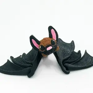 Articulating Brown and Black Bat - 3D Printed Animal