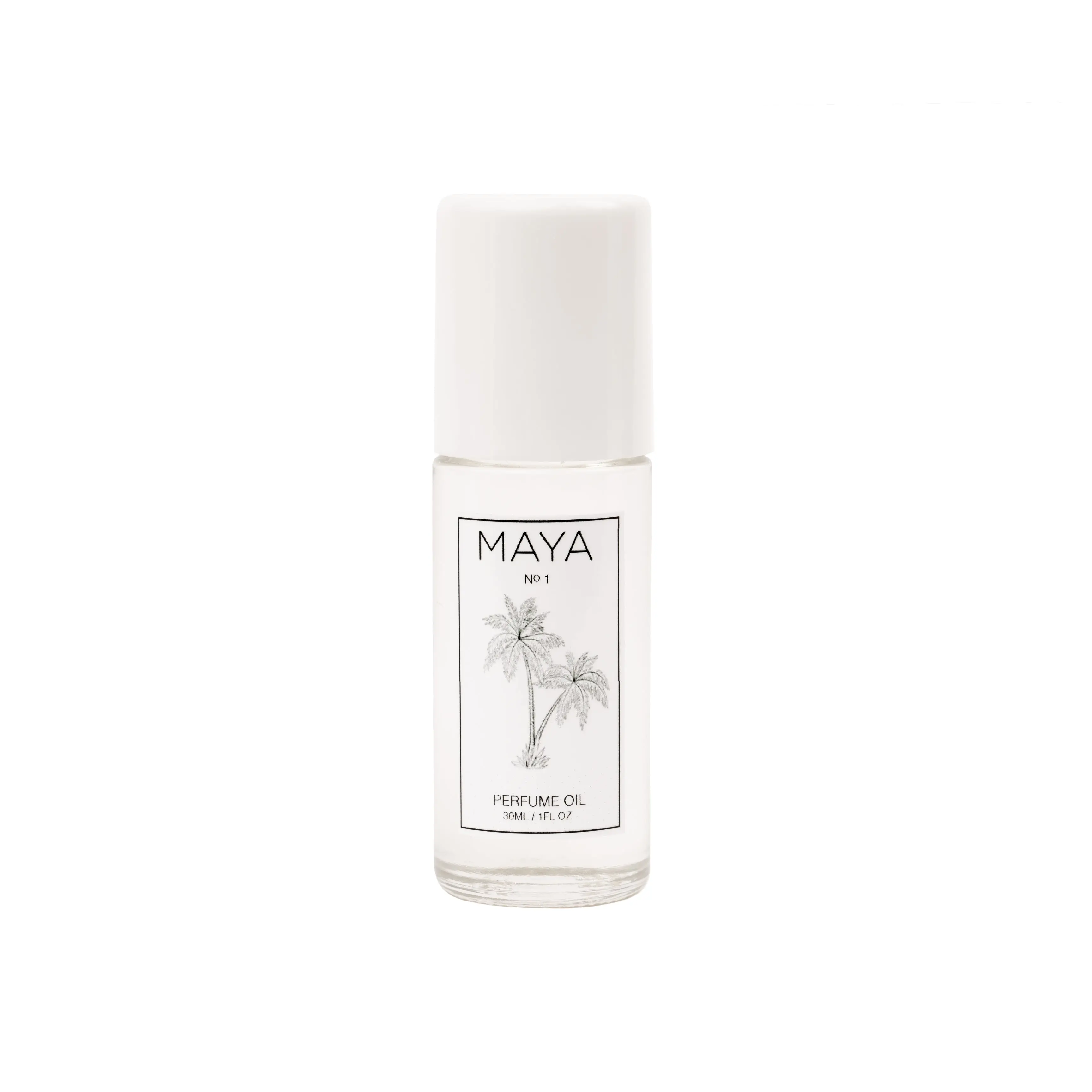 MAYA Fragrances No.1 30ML - Perfume Oil with Coconut Water Sandalwood Amber White Musk Vanilla Orchid Notes Vegan Cruelty-Free