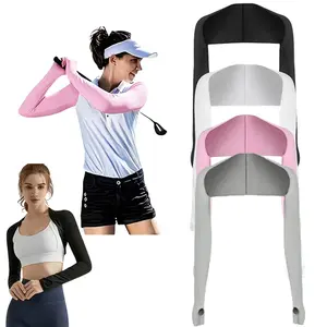 4 Pcs Set Women Cooling Shawl Arm Sleeve with Finger Hole Comfortable & Breathable Anti-UV Sun Protection Shawl Arm Sleeves Ladies Workout Shrug Bolero Arm Tights for for Golf Outdoor Sports