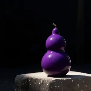 Purple Feng Shui Wu Lou Flask Lucky Office Decor Portable Wealth Health Gourd Gift