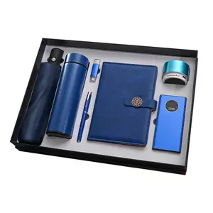 Executive Premium Gift Box Set – Notebook, Thermos, Umbrella, Pen, USB Flash Drive, Power Bank & Mini Speaker (Luxury Edition)