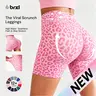 BRXL Women's Fitted Lycra-Spandex Seamless Active Bikeshorts, 5" High Waist Scrunch Butt Lifting V-Back, Quick Dry Biking Workout Body Shaping Sports Shorts for Gym